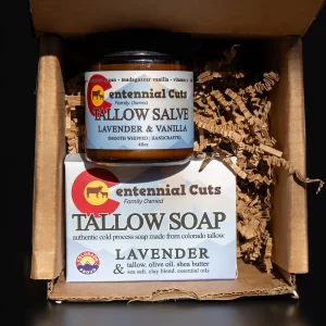 Tallow Salve & Soap Skin Care Essentials Gift Box - Lavender