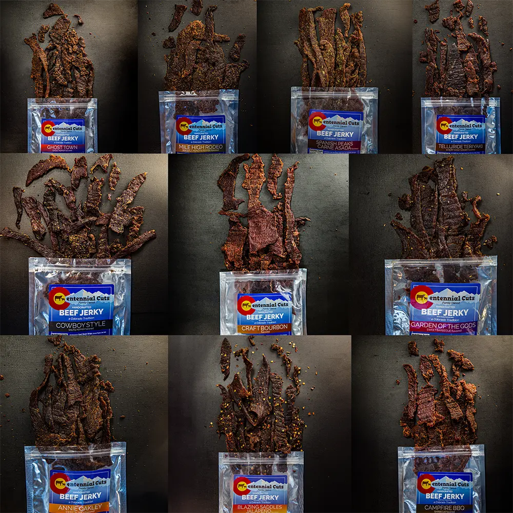 Centennial Cuts - Beef Jerky - main 10 flavors 3oz or 7oz