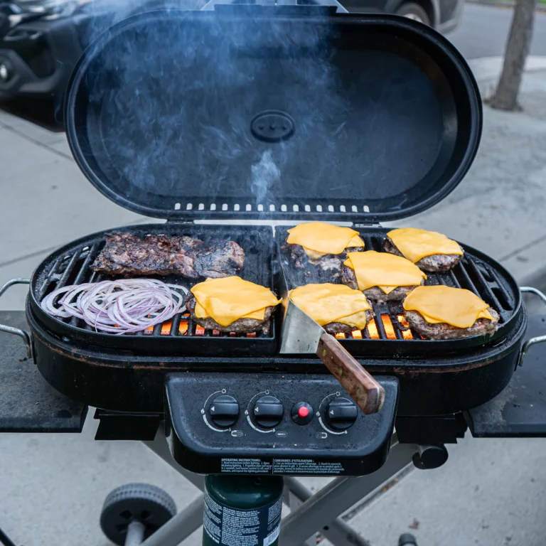 Tailgate Grill with Skirt Steak and Burgers