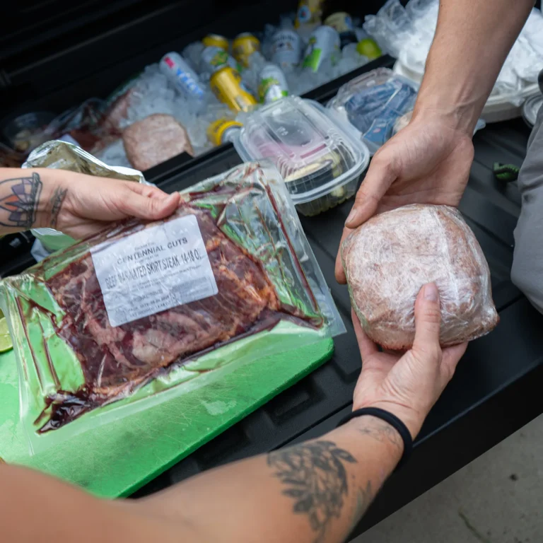 Tailgate Skirt Steak and Ground Beef Patty