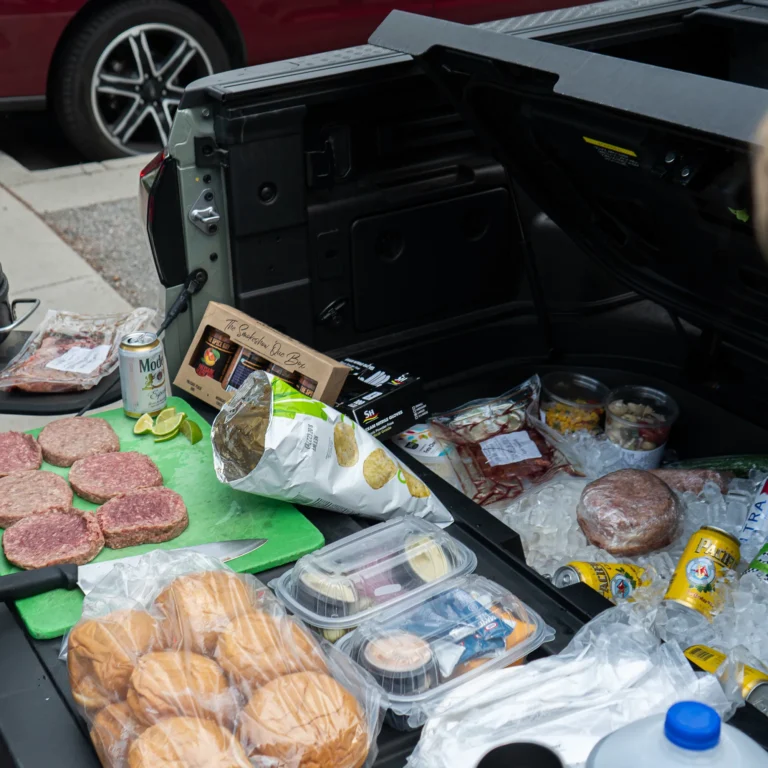 Tailgate Supplies Back of Truck